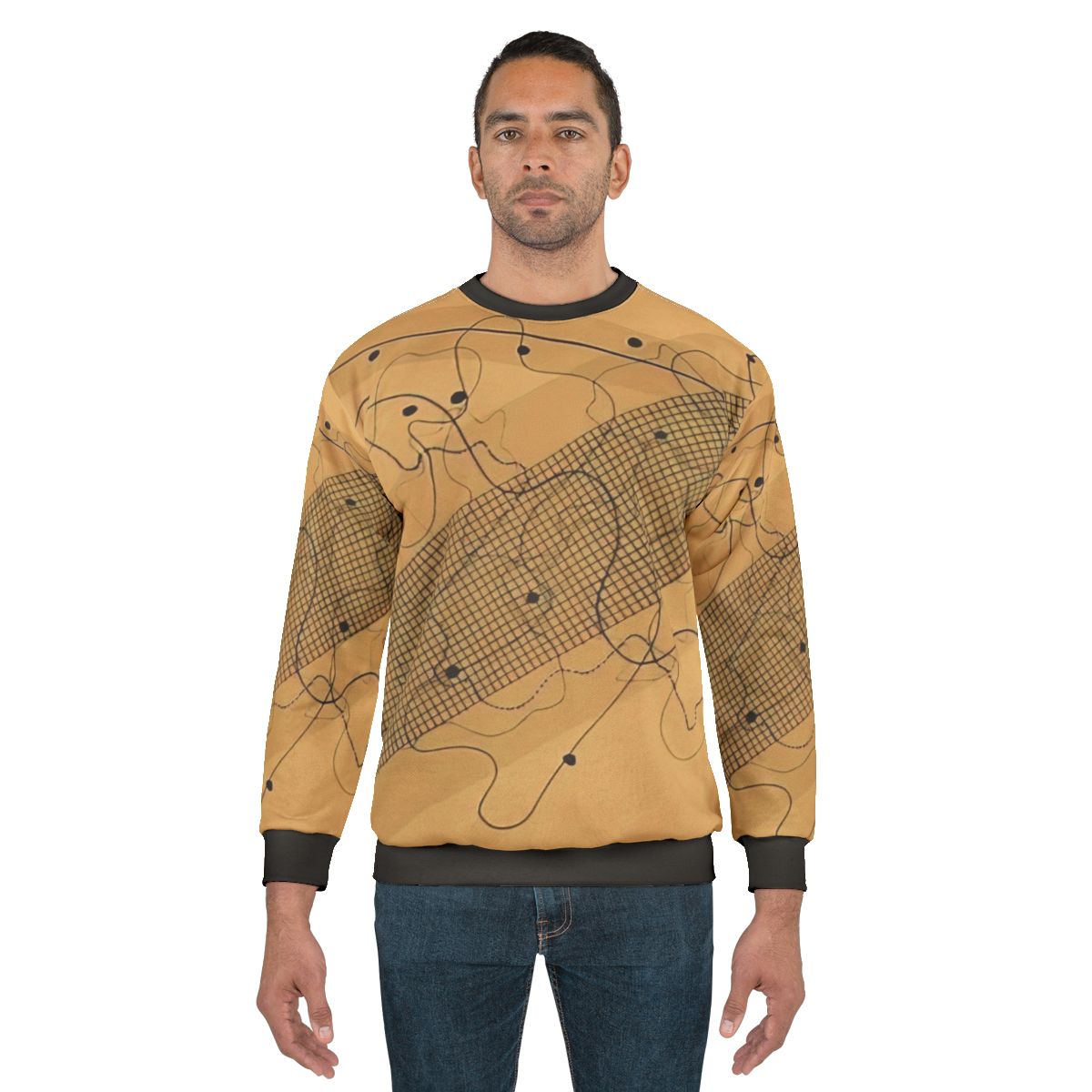 Avant garde sweatshirt featuring John Cage's Fontana Mix