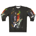 John Frusciante illustration on a red sweatshirt