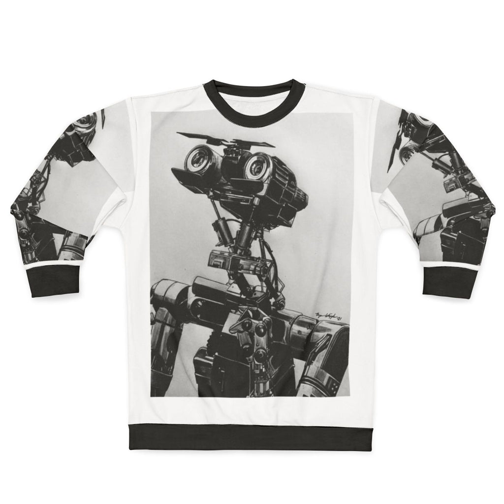 Classic Johnny 5 from the 1980s movie Short Circuit sweatshirt