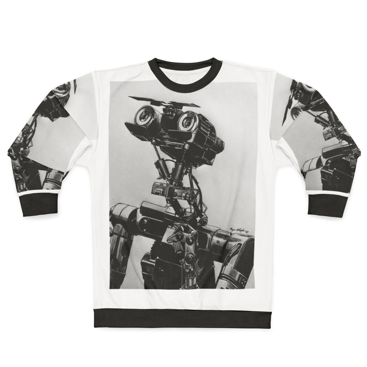 Classic Johnny 5 from the 1980s movie Short Circuit sweatshirt