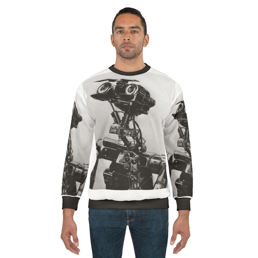 Classic Johnny 5 from the 1980s movie Short Circuit sweatshirt