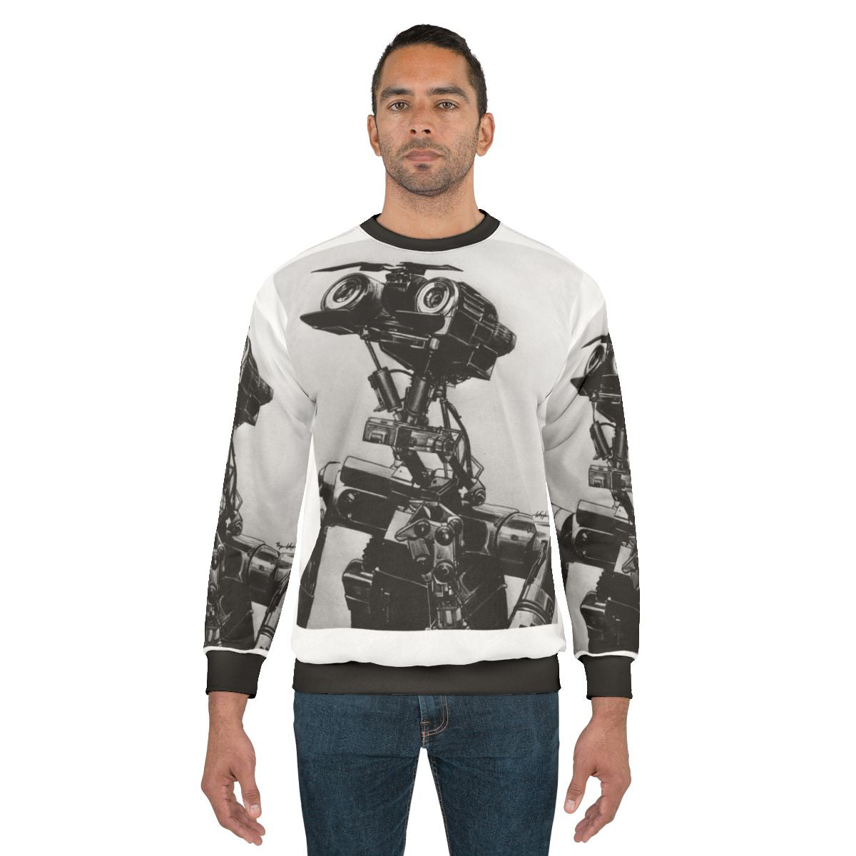 Classic Johnny 5 from the 1980s movie Short Circuit sweatshirt