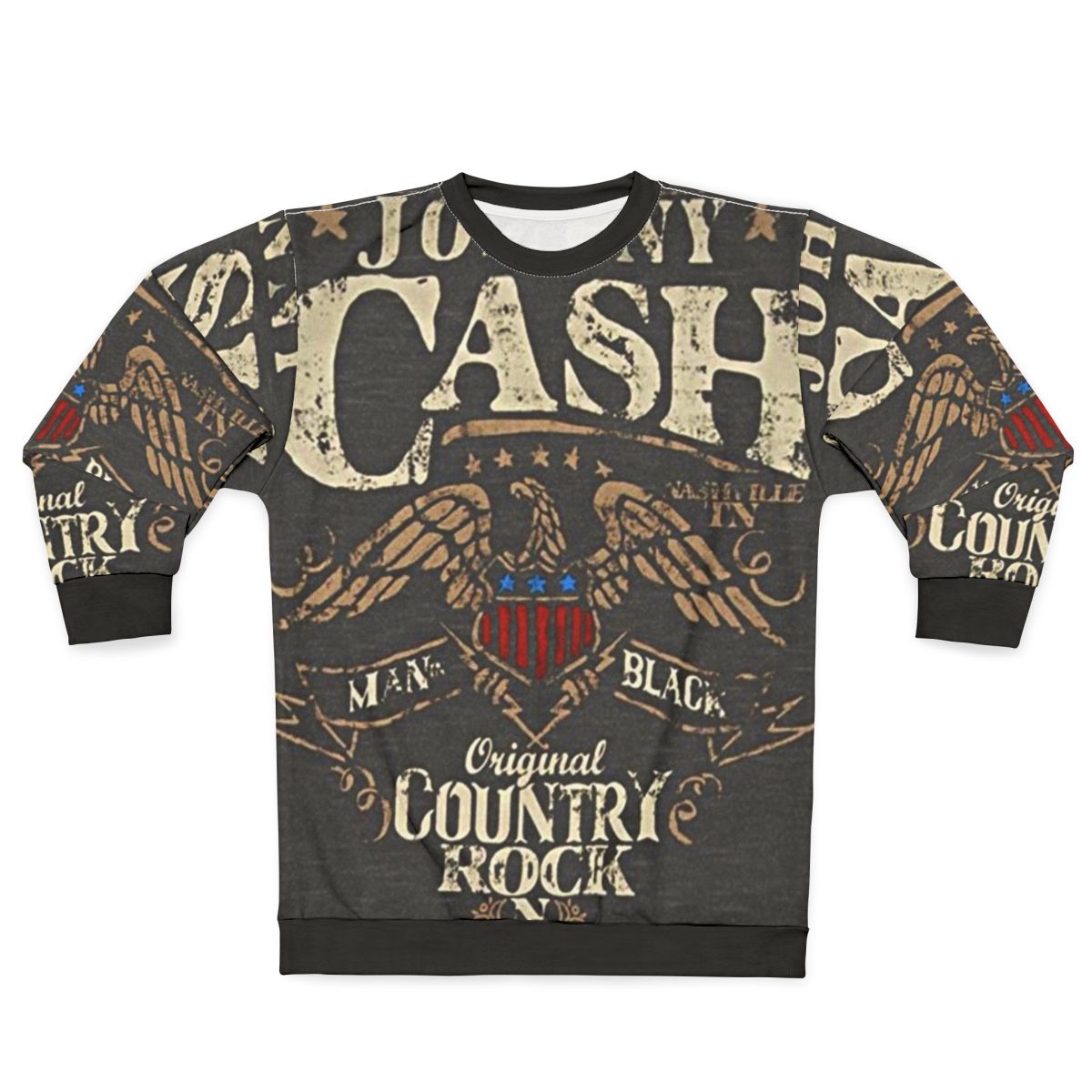 Johnny Cash Country Rock and Roll Retro Sweatshirt