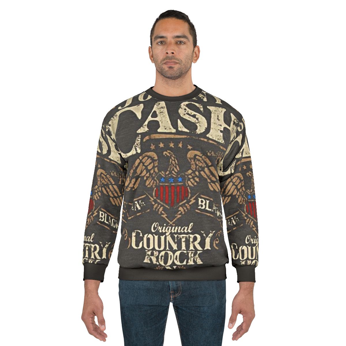 Johnny Cash Country Rock and Roll Retro Sweatshirt