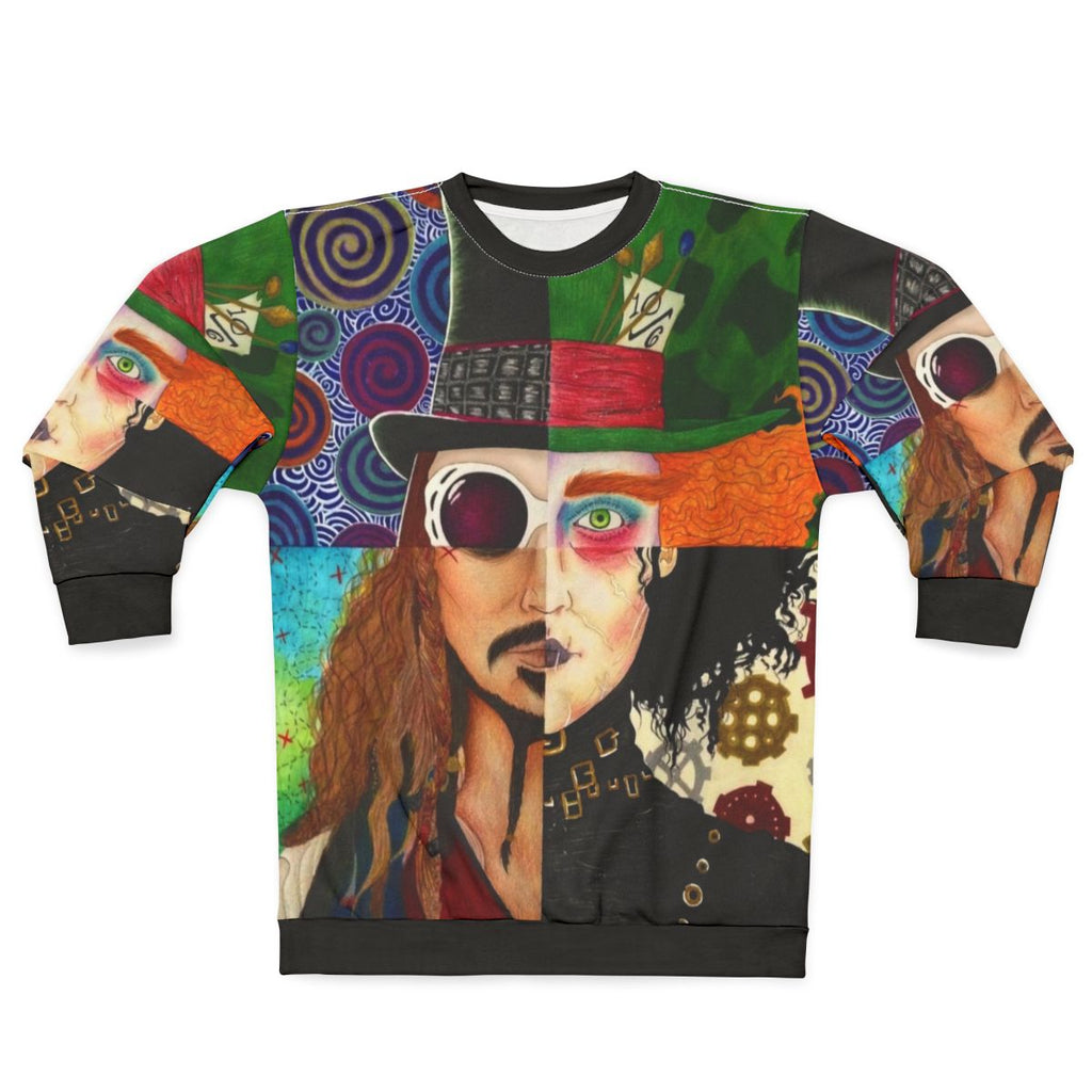 Johnny Depp movie characters collage sweatshirt