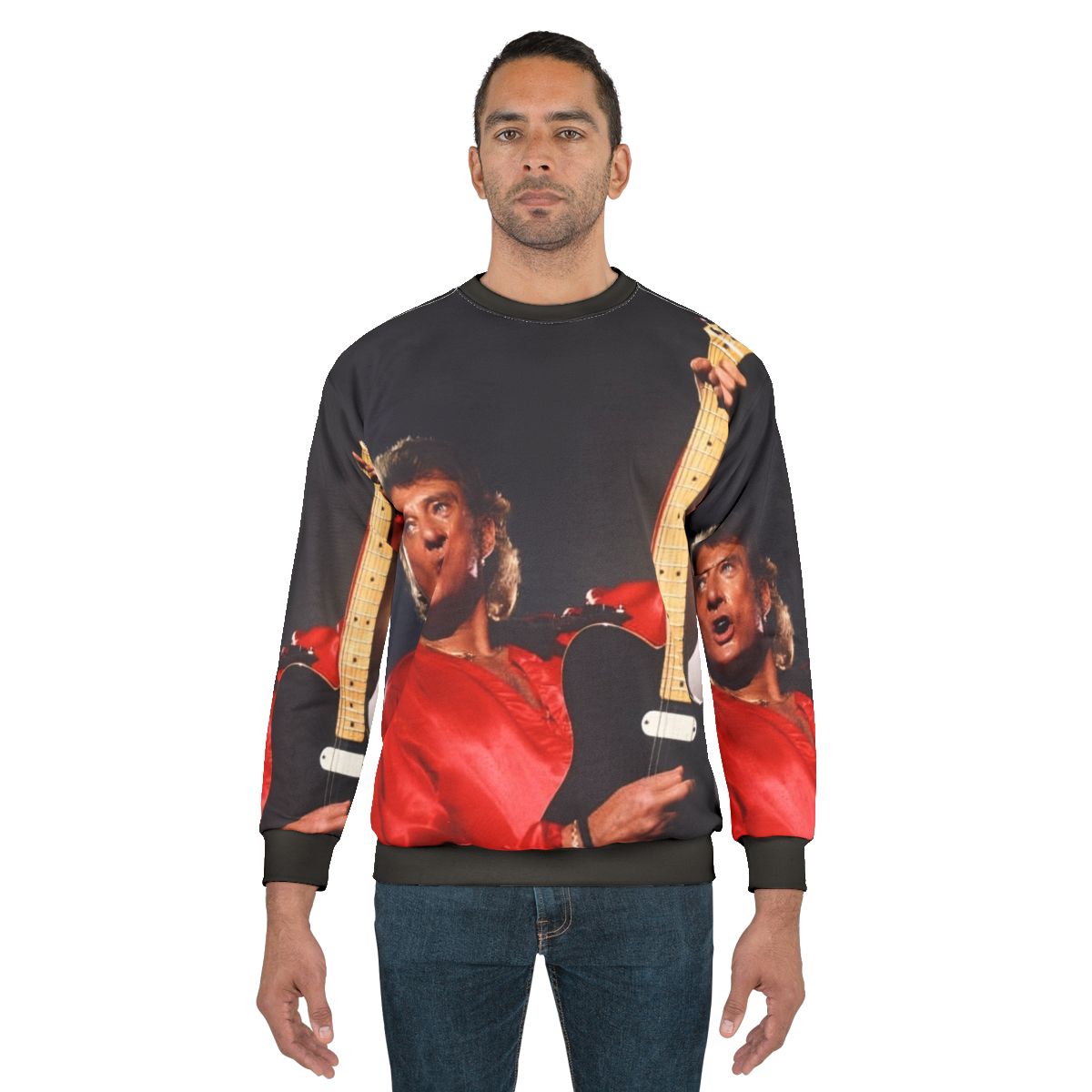 Johnny Hallyday vintage aesthetic sweatshirt