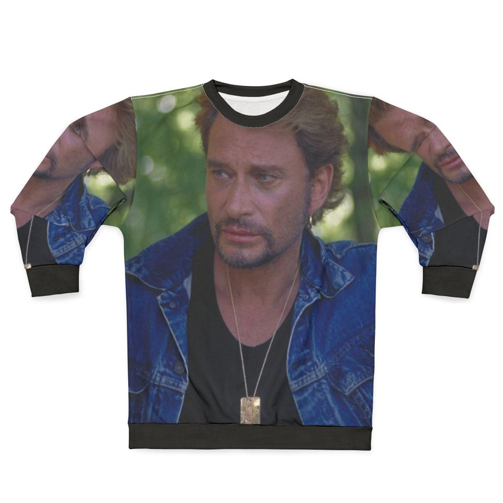 Johnny Hallyday Iconic French Singer Vintage Sweatshirt