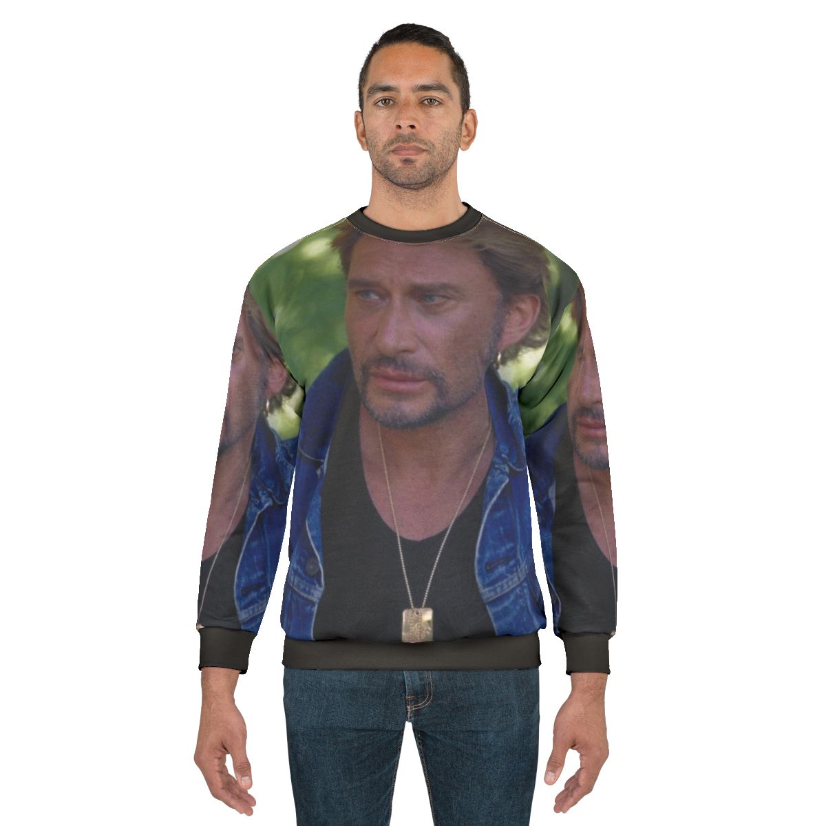 Johnny Hallyday Iconic French Singer Vintage Sweatshirt