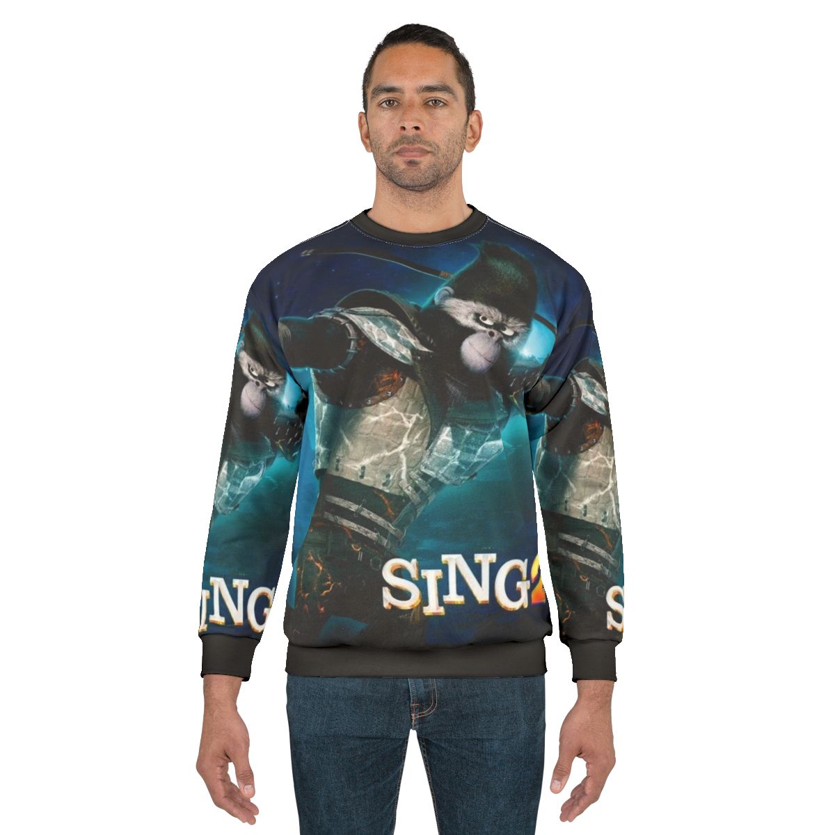 Sing 2 animated movie sweatshirt featuring Johnny the character