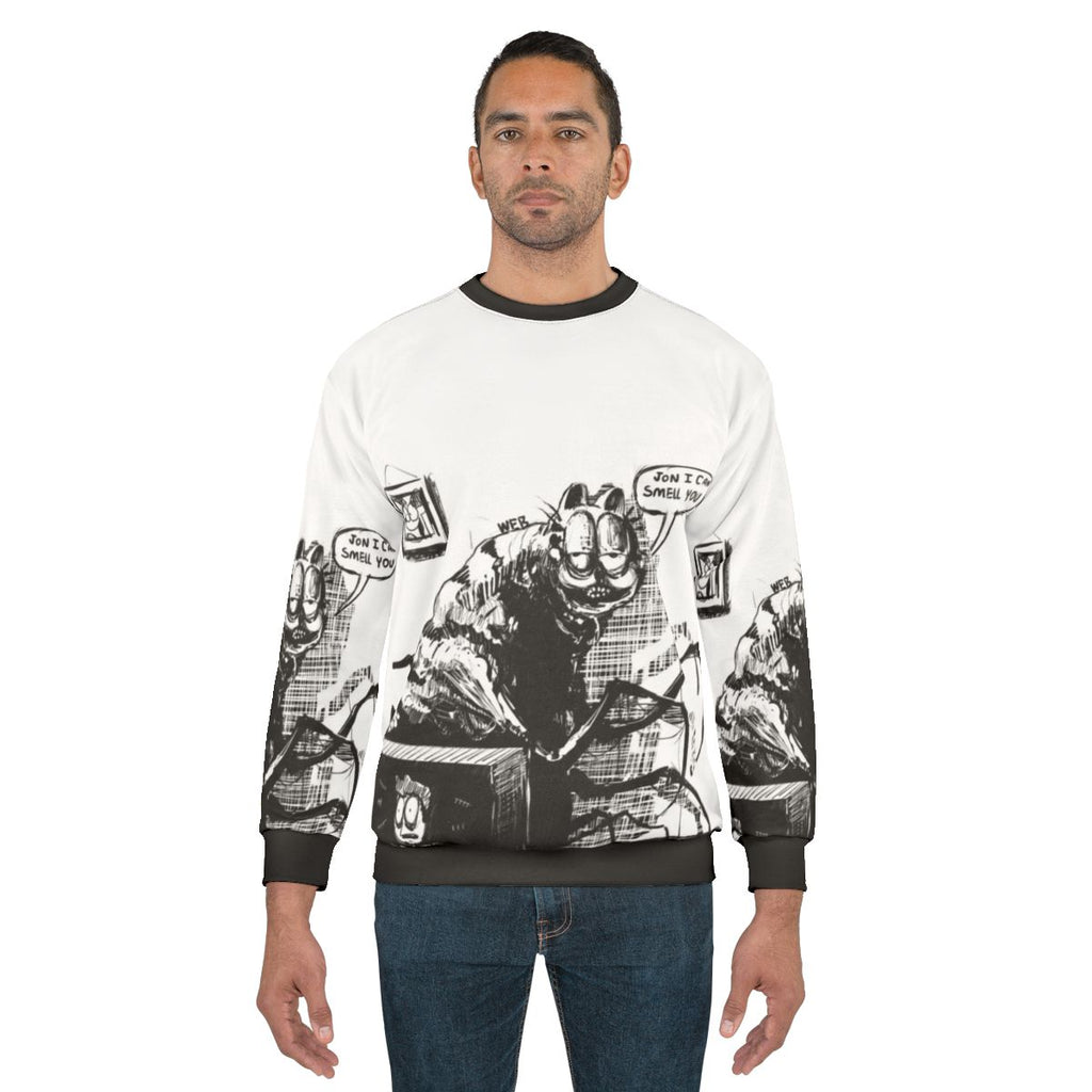 Cursed Garfield and Jon Sweatshirt