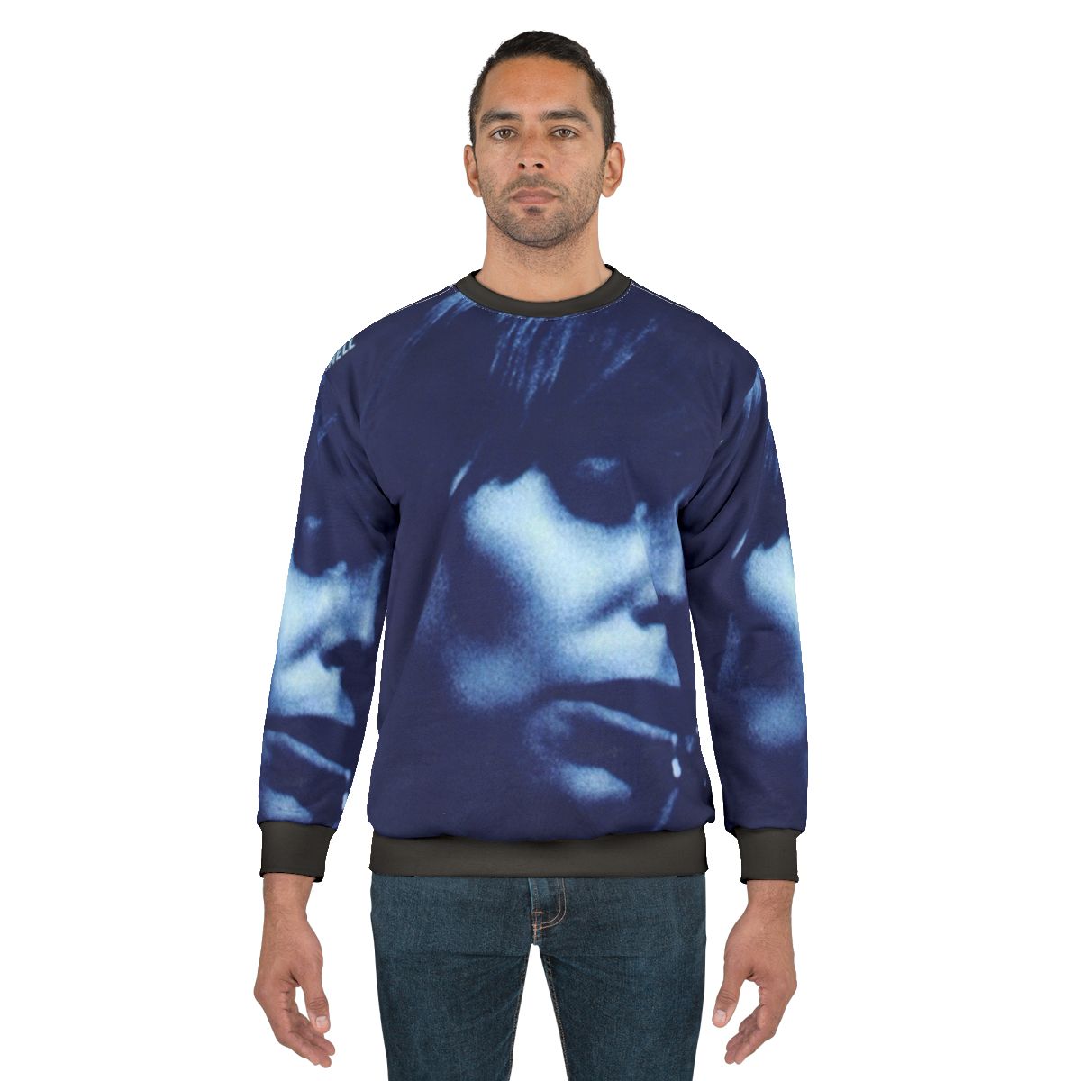 Joni Mitchell Blue Sweatshirt - Vintage Folk Music Legend
