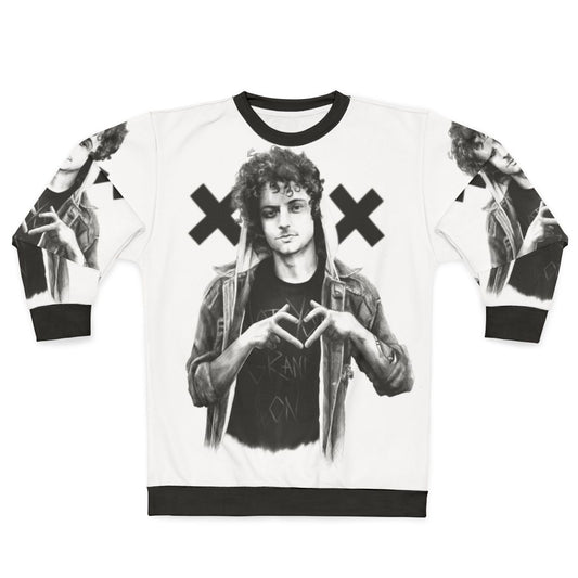Jordan Grandson Sweatshirt - Music Portrait and Musician Sketch