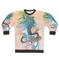 Journeying Spirit Ermine Sweatshirt with Psychedelic Nature Motif