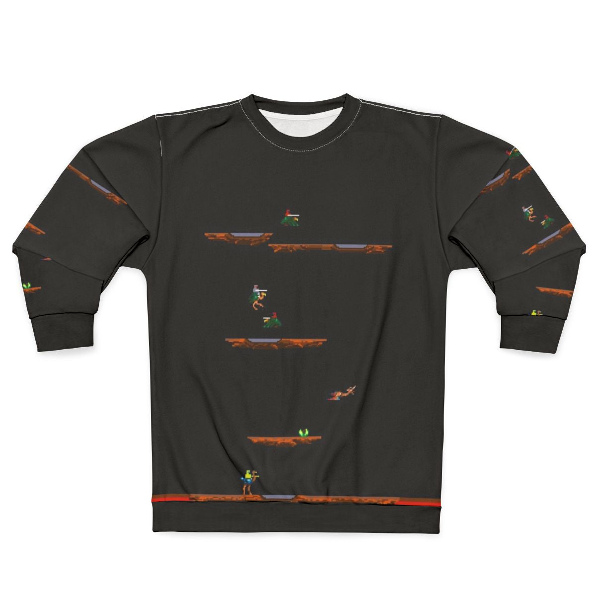 Joust inspired 8-bit pixel art sweatshirt