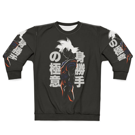 Japanese UI Sweatshirt with Dragon Ball Super Inspired Minimal Design