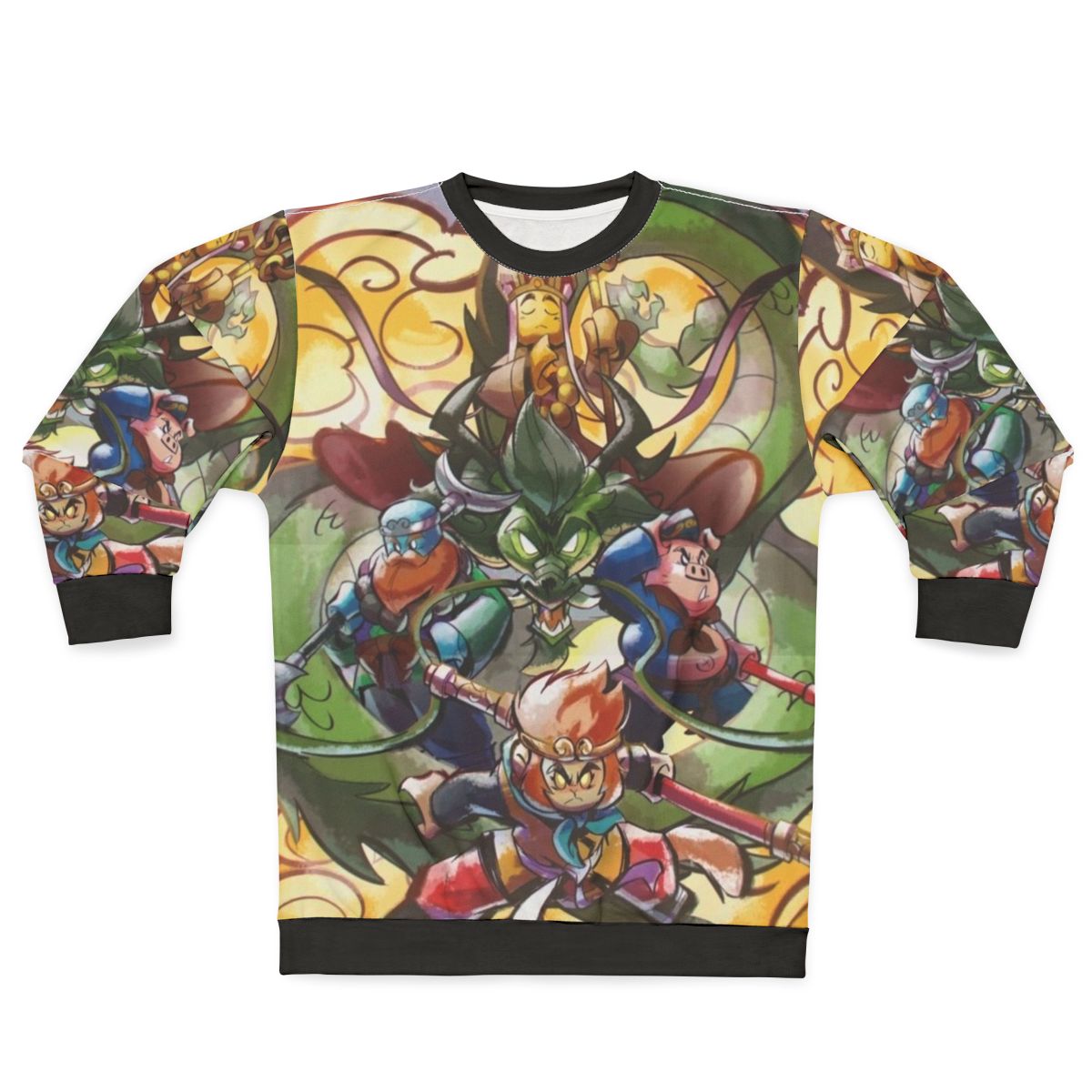 Monkie Kid Inspired Sweatshirt with Sun Wukong Graphics