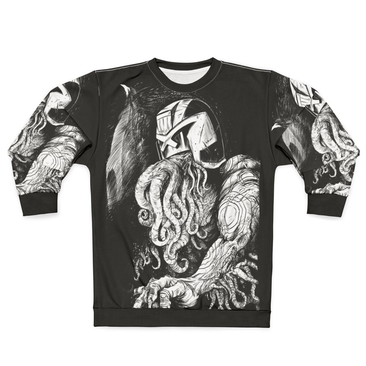 Judge Cthulhu Sweatshirt Ink Fanart Design