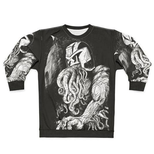 Judge Cthulhu Sweatshirt Ink Fanart Design