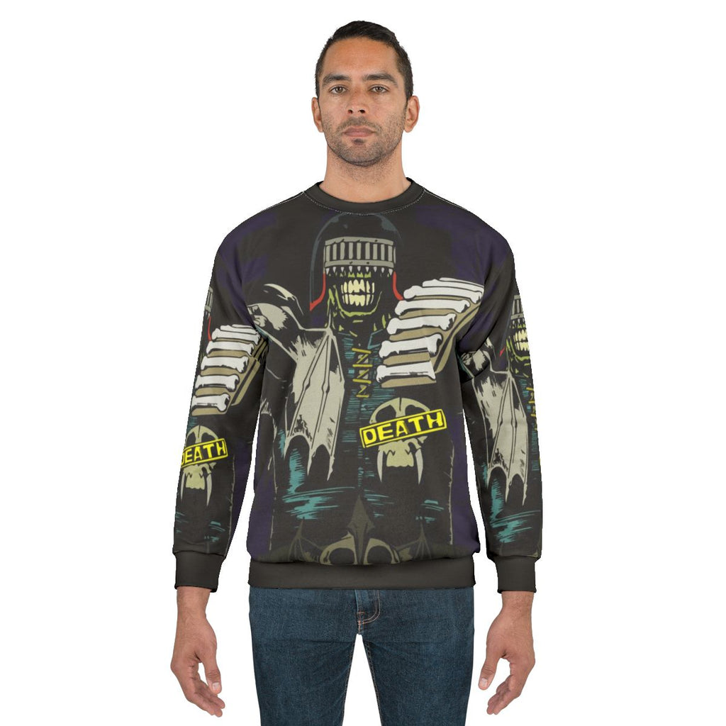 Judge Death Dark Judges Sci-Fi Sweatshirt