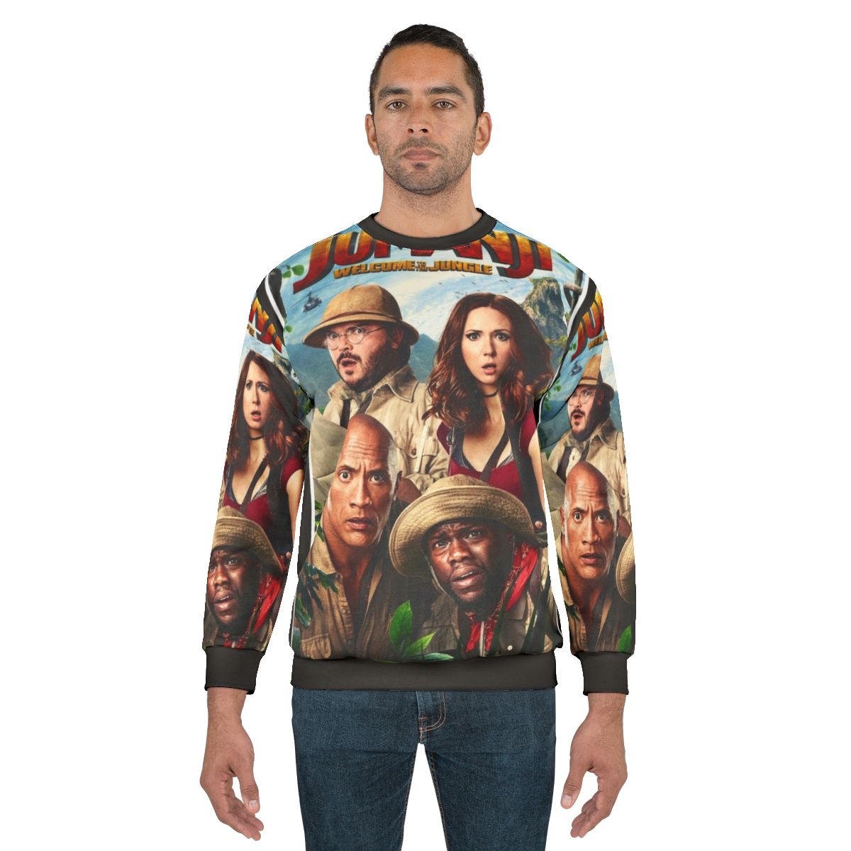 Vintage Jumanji Sweatshirt with Dwayne Johnson
