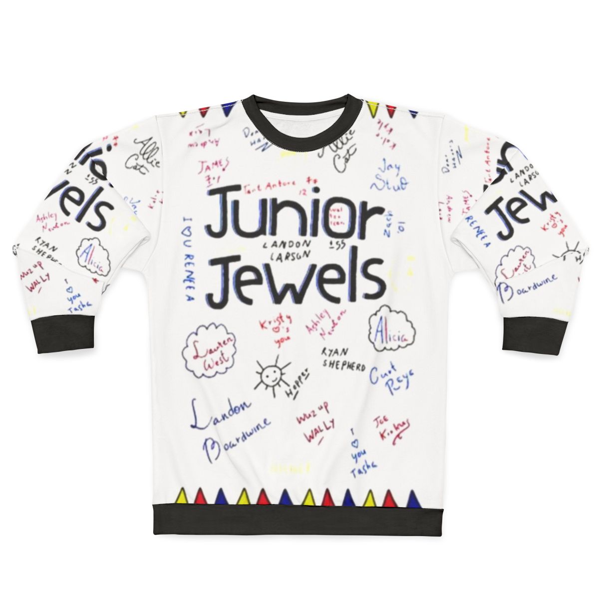 Junior jewel-tone sweatshirt for girls