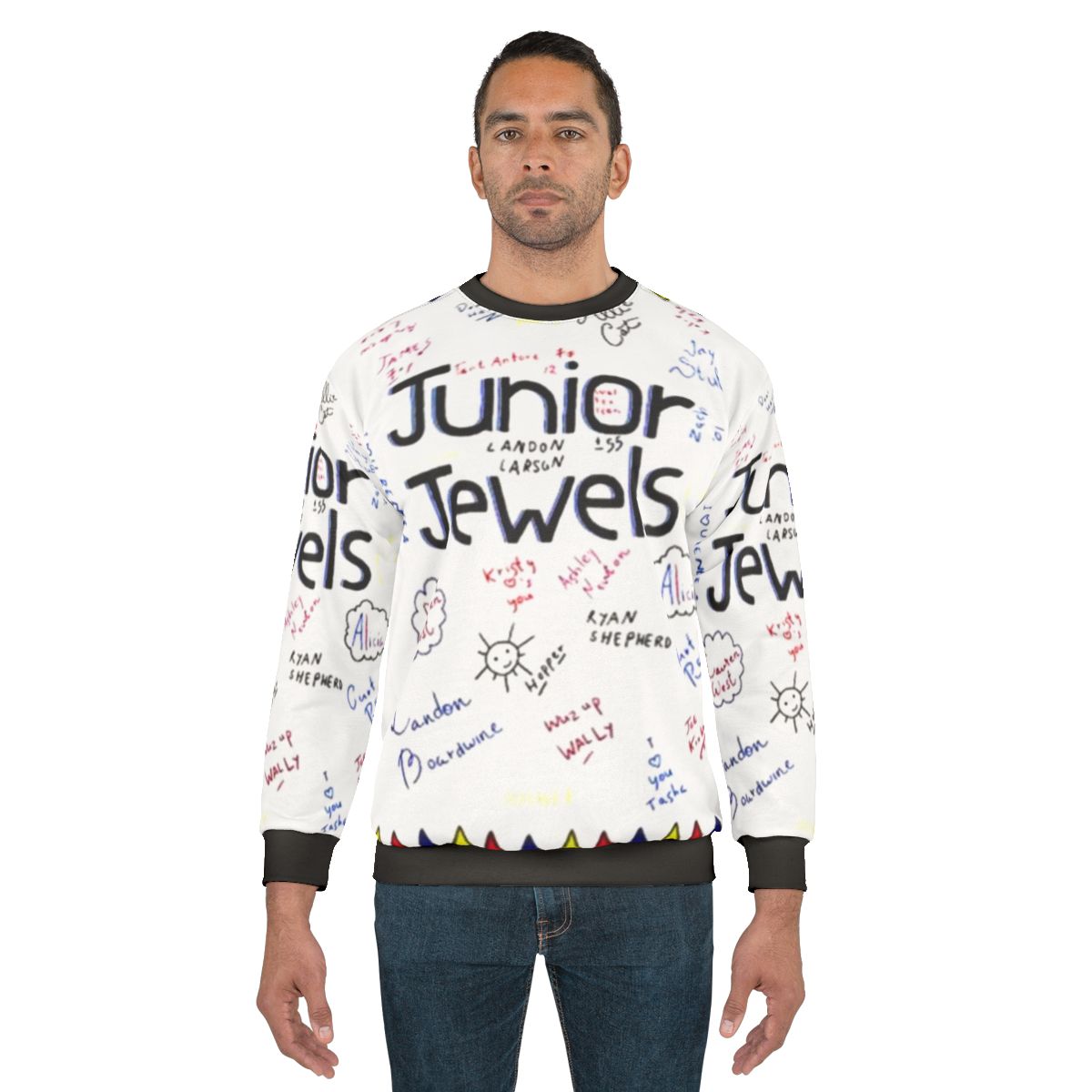 Junior jewel-tone sweatshirt for girls