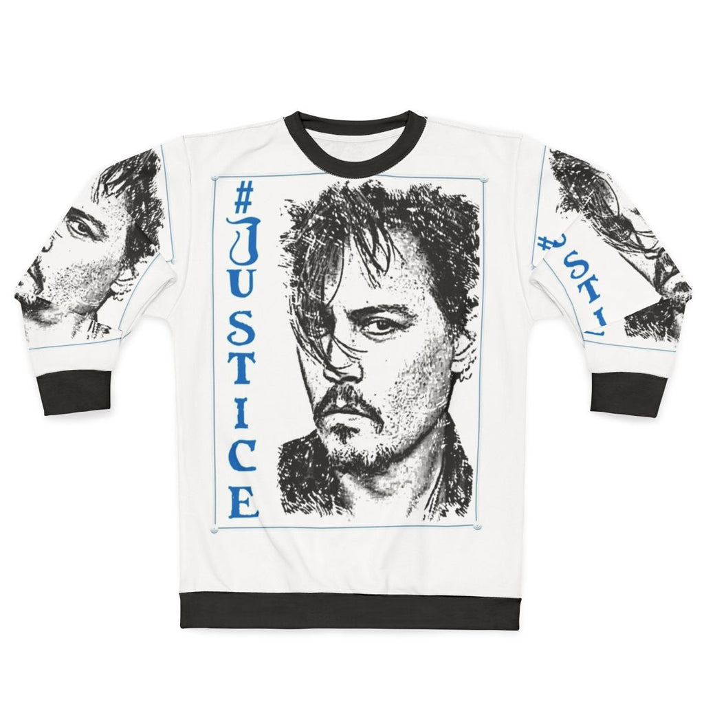 Justice For JD3 Protest Sweatshirt Featuring Johnny Depp