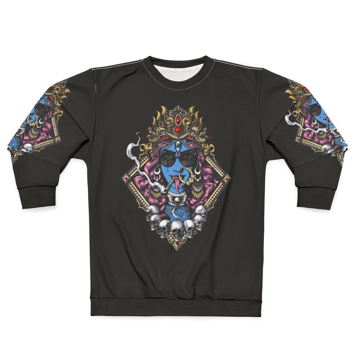Kali Hindu Goddess Spiritual Boho Sweatshirt