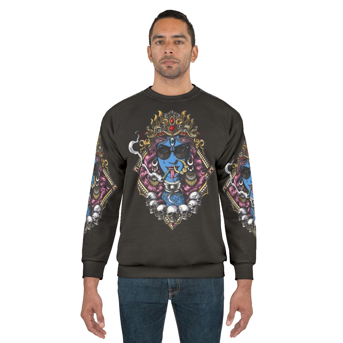 Kali Hindu Goddess Spiritual Boho Sweatshirt