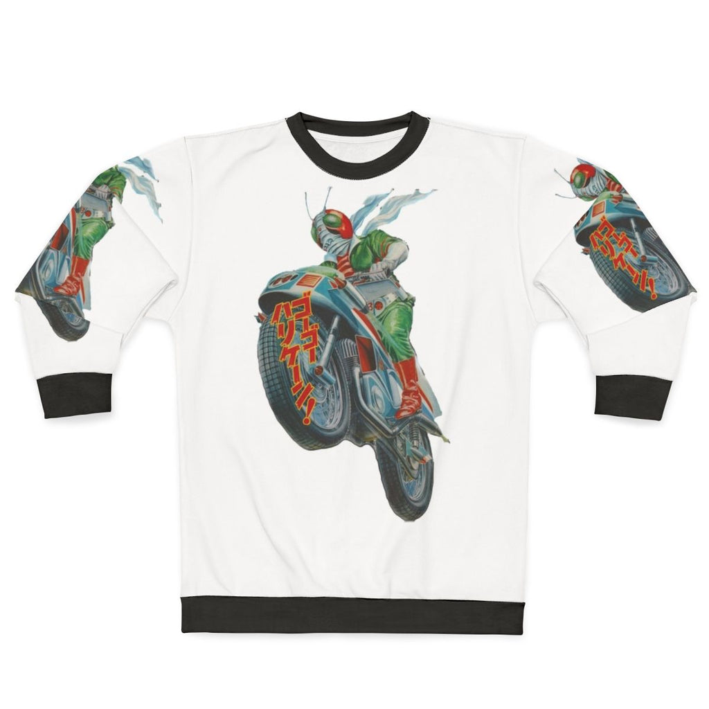 Kamen Rider V3 motorcycle graphic sweatshirt
