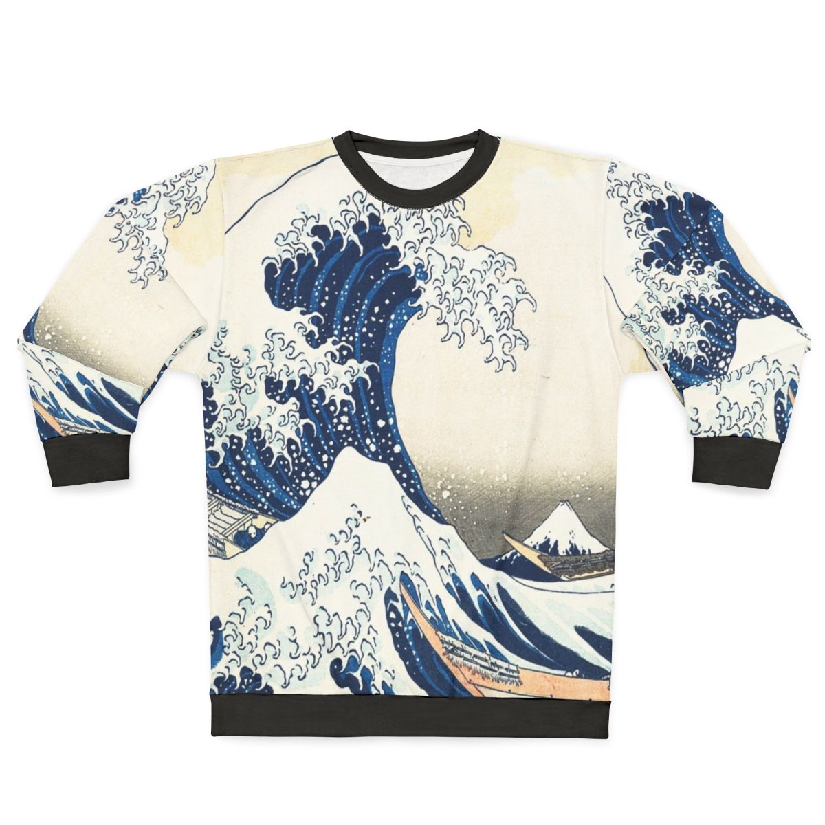 Kanagawa Wave Japanese Wave Sweatshirt by Hokusai