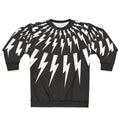 Kapow lightning bolt graphic black and white sweatshirt