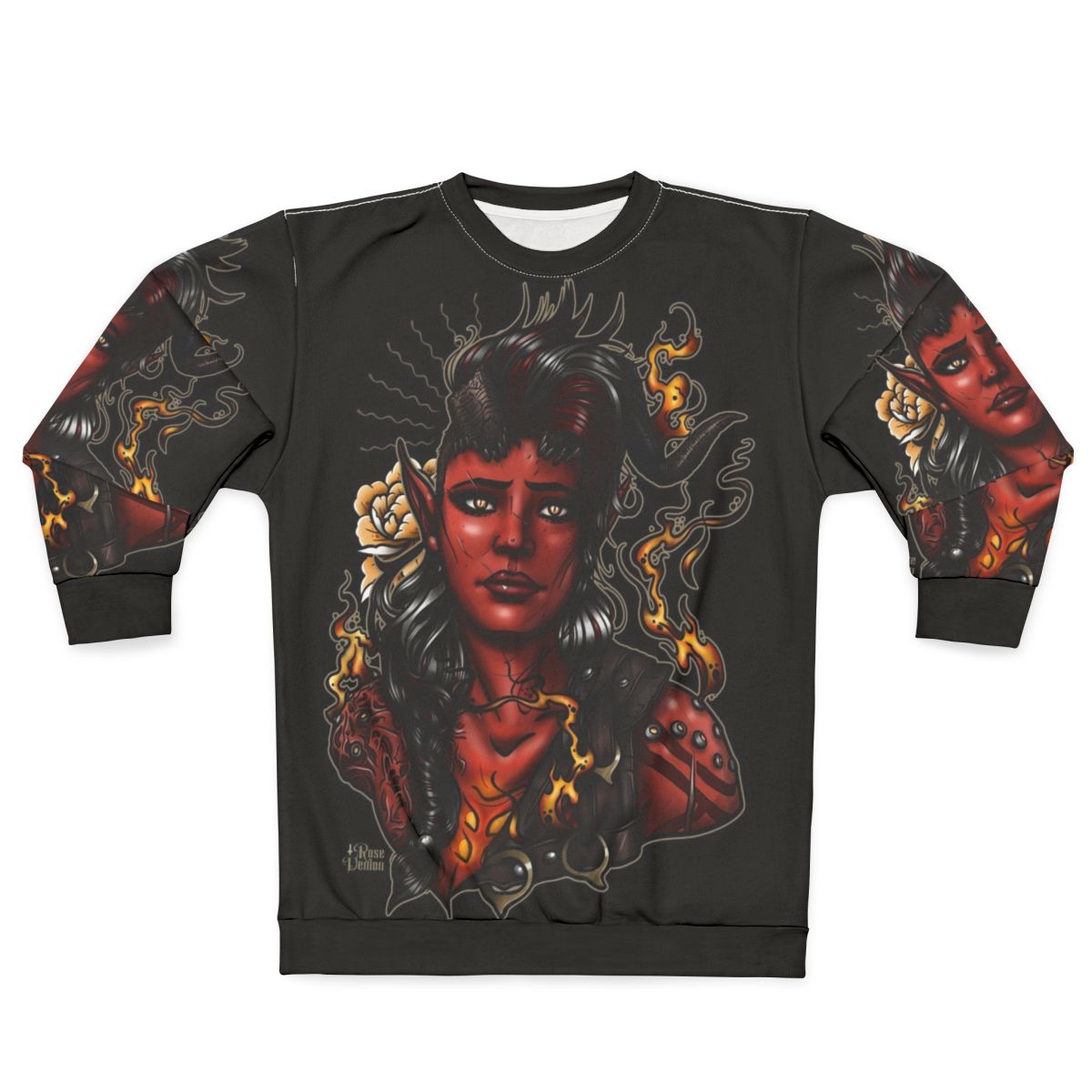 Karlach Rose Demon Baldur's Gate 3 Sweatshirt