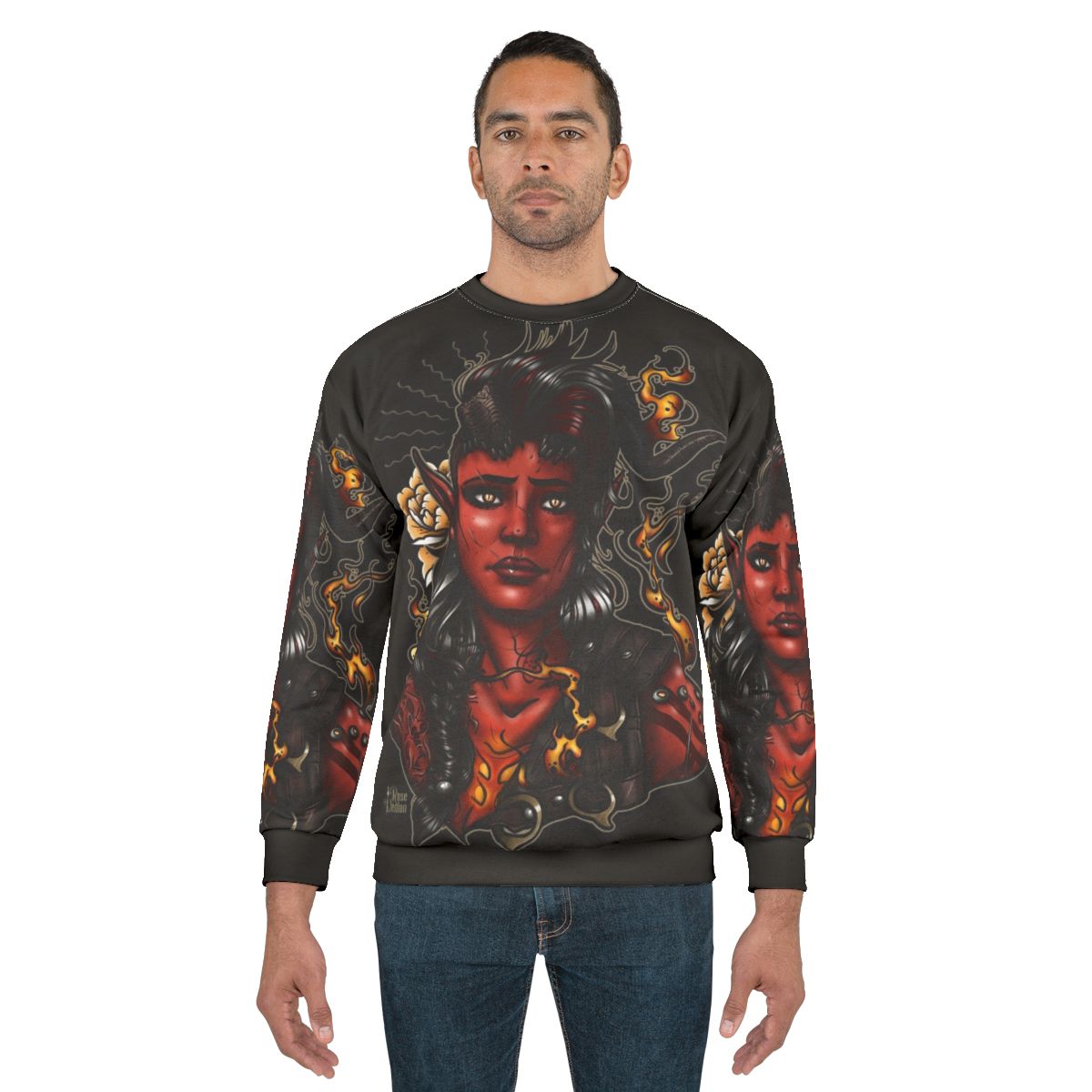 Karlach Rose Demon Baldur's Gate 3 Sweatshirt