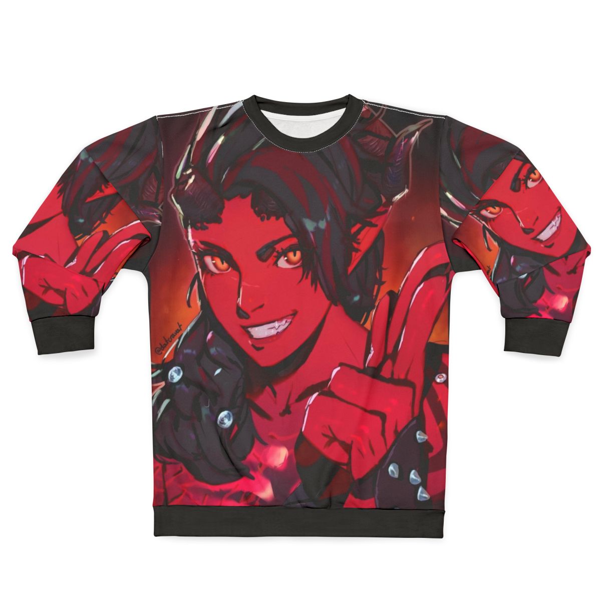 Karlach inspired sweatshirt from Baldur's Gate 3 video game