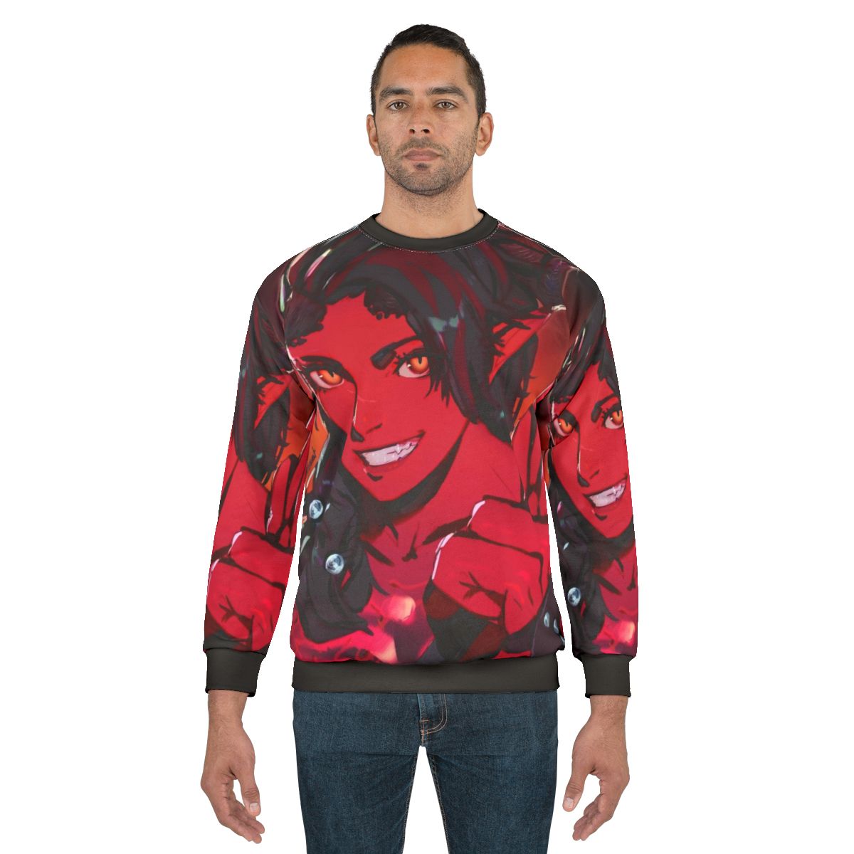 Karlach inspired sweatshirt from Baldur's Gate 3 video game