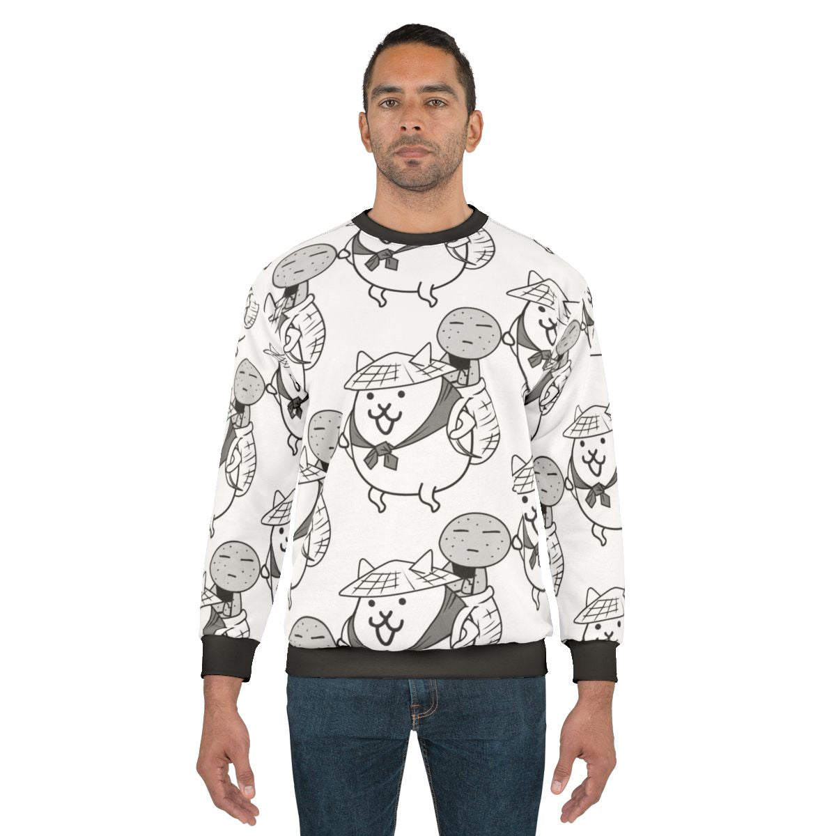 Rare 'Battle Cats' Sweatshirt featuring Kasa Jizo design