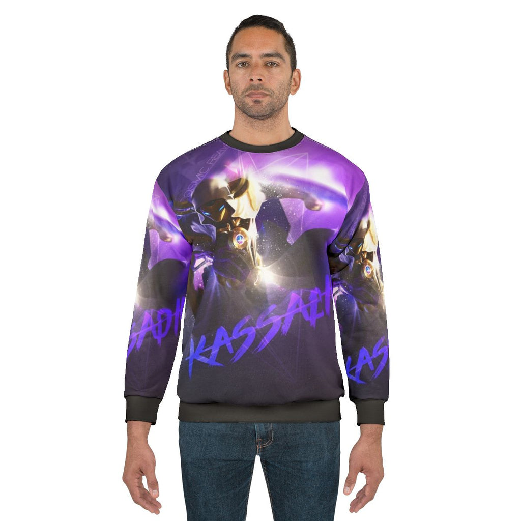 Kassadin from League of Legends featured on a cozy sweatshirt
