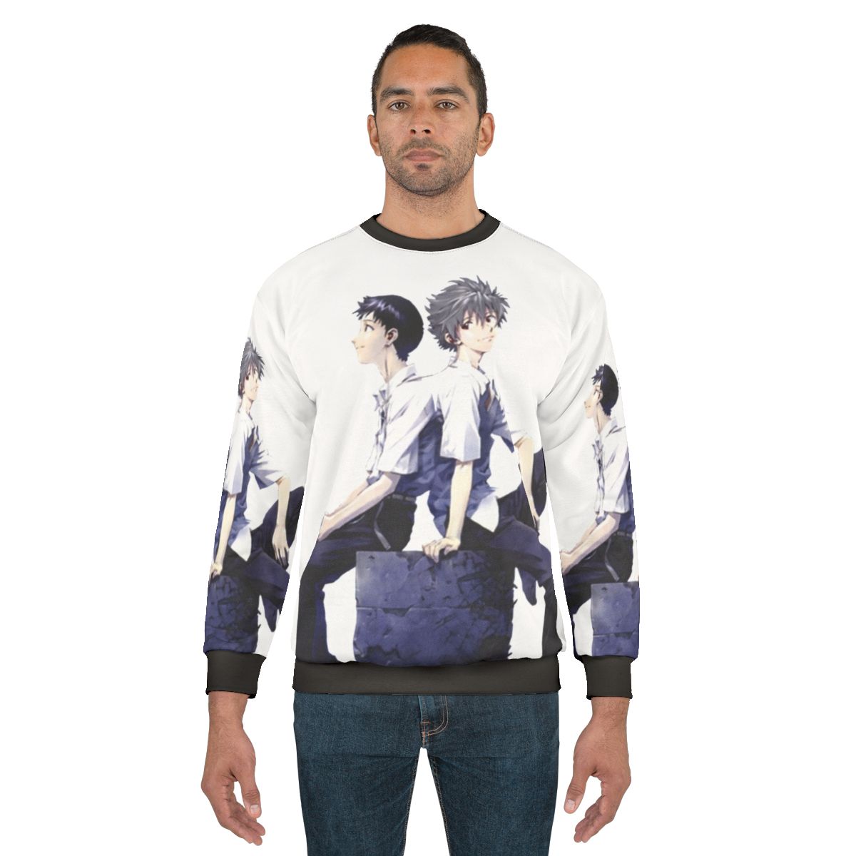 Kawoshin Evangelion Anime Couple Sweatshirt