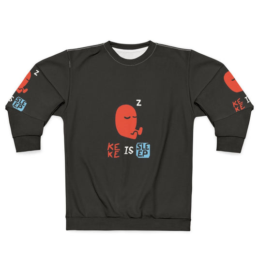 "Keke Is Sleep" Puzzle Game Sweatshirt featuring Baba from the game Baba Is You