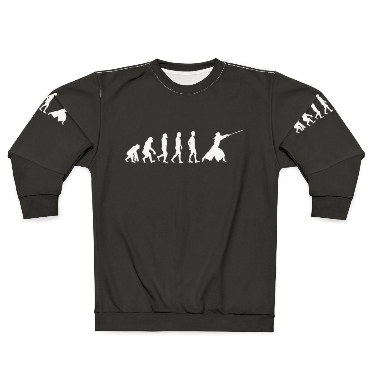 Kendo Evolution Sweatshirt featuring Japanese martial arts design