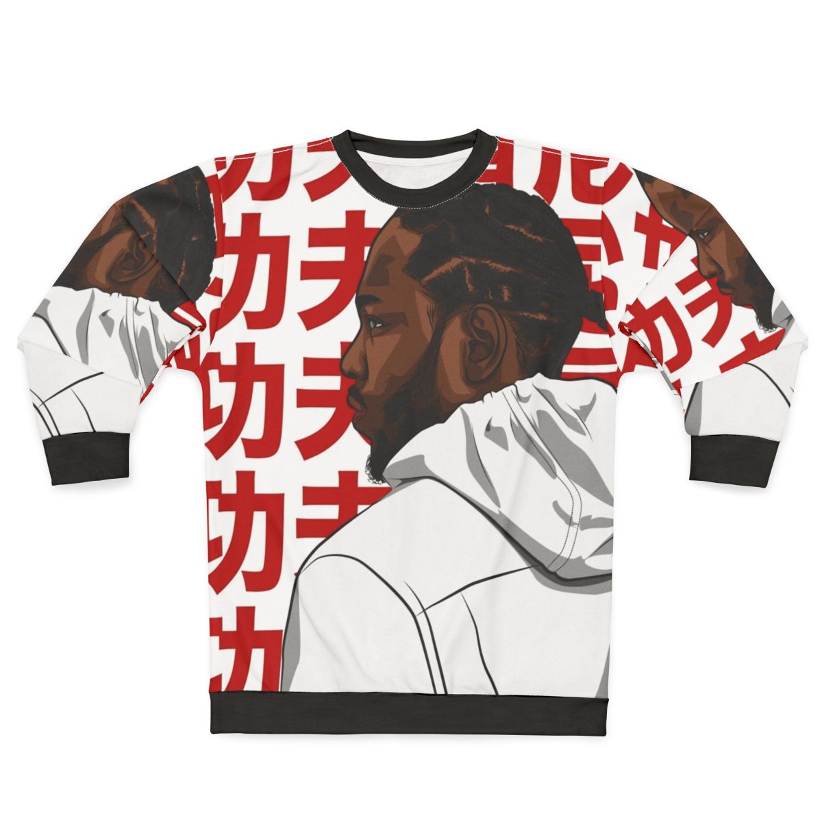 Kendrick Lamar Kung Fu Kenny Sweatshirt with digital art illustration