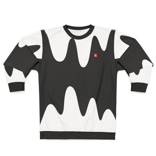 Kensa No 2 Negative Sweatshirt featuring a contrast tricolor squid design