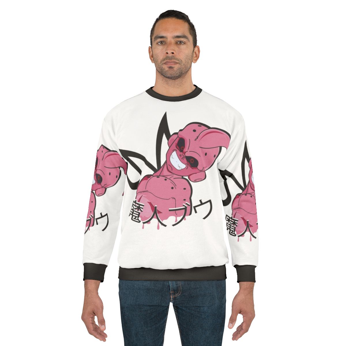 Dragon Ball Kid Buu Graphic Pink Sweatshirt