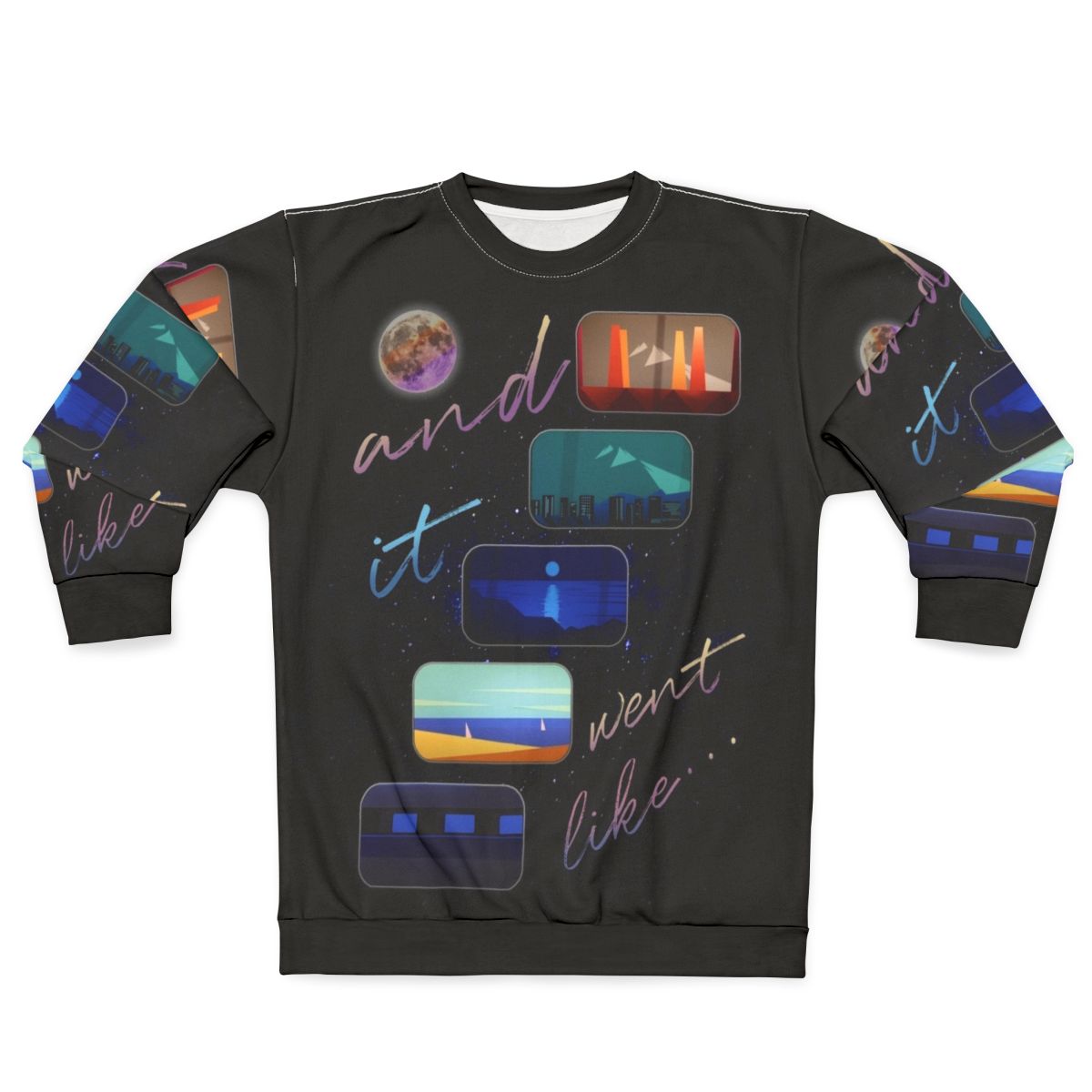 Kid Francescoli Moon Sweatshirt - Inspiring Multicolored Space and Nature Design