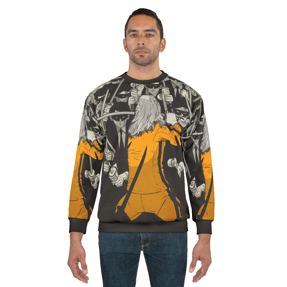 Vintage "Kill The Bill" graphic sweatshirt with movie and music inspired design
