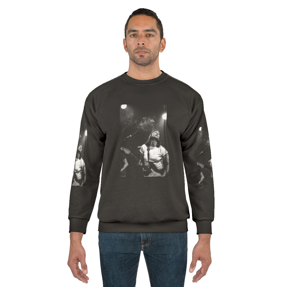 Vintage Kim Deal Playing Guitar Sweatshirt - The Breeders 1993