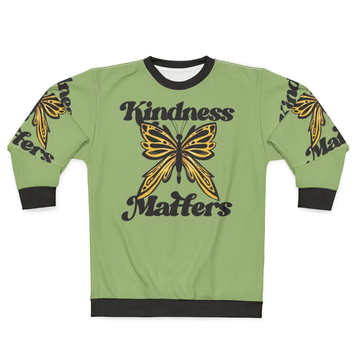 Kindness Matters Sweatshirt with Butterfly Design