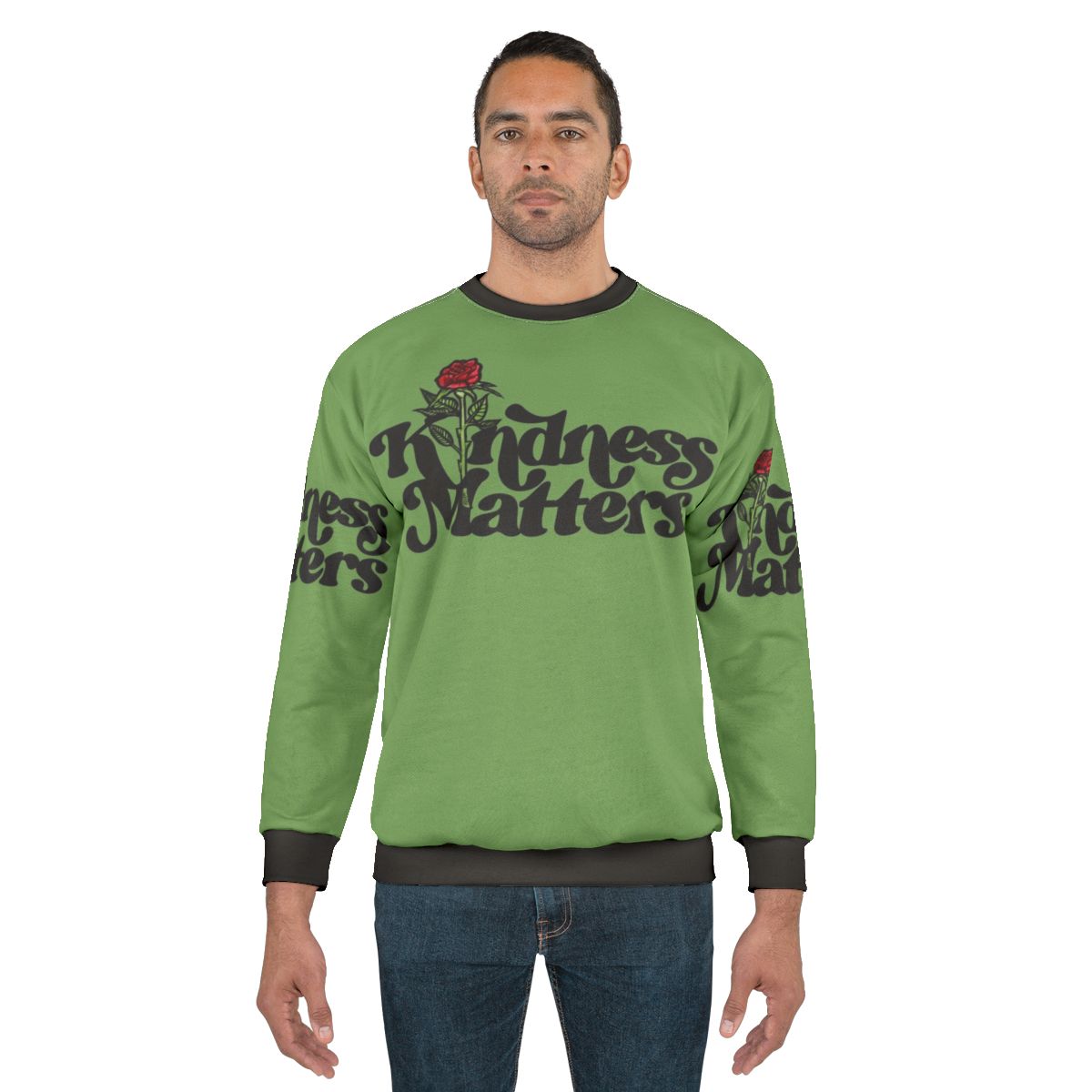 Kindness Matters Inspiring Rose Sweatshirt for Teachers