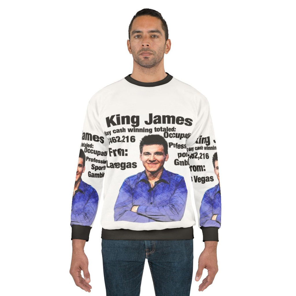 King James Sweatshirt featuring James Holzhauer and Alex Trebek